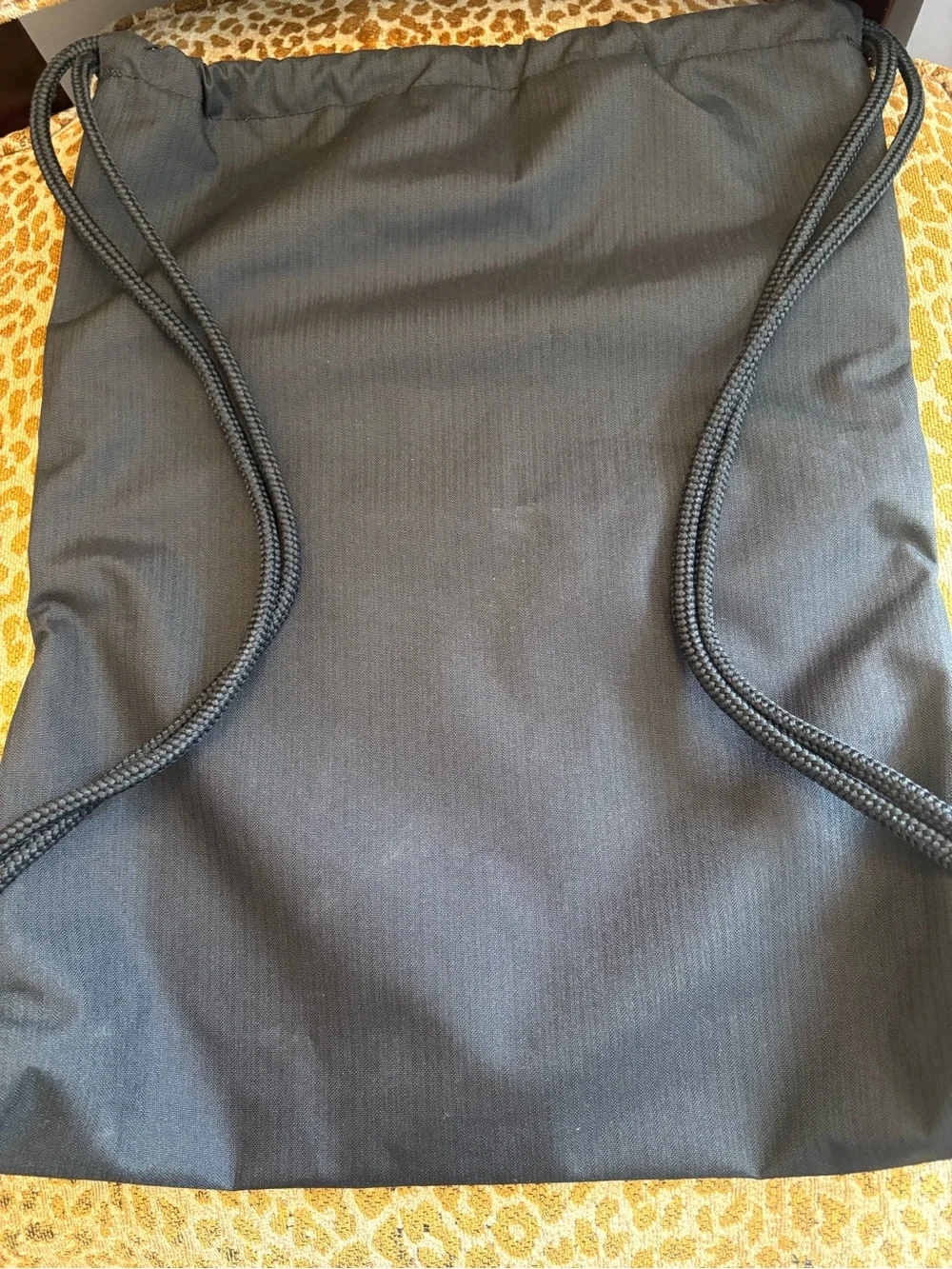Nike Black Drawstring Backpack with White Logo